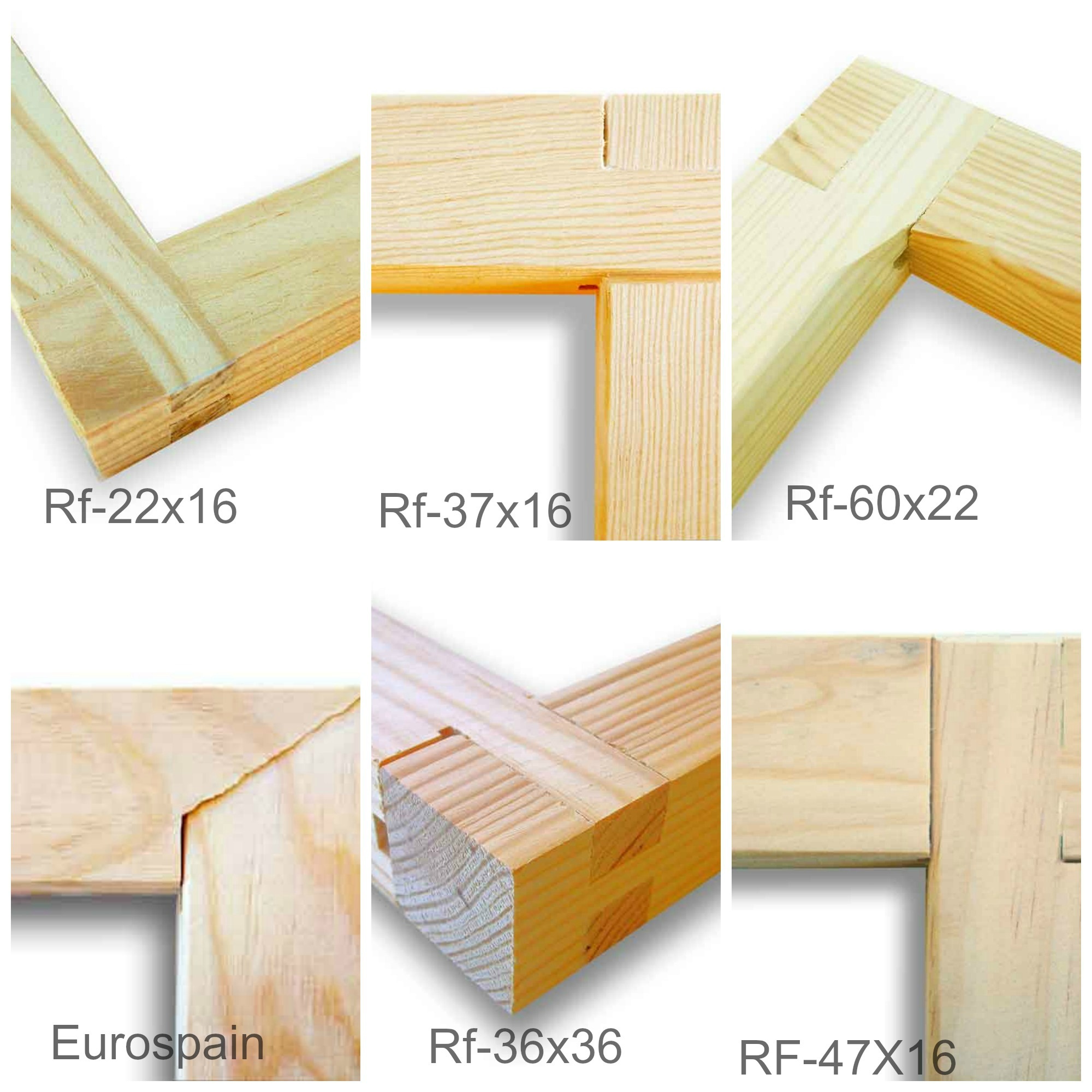 Montaje de bastidor de madera